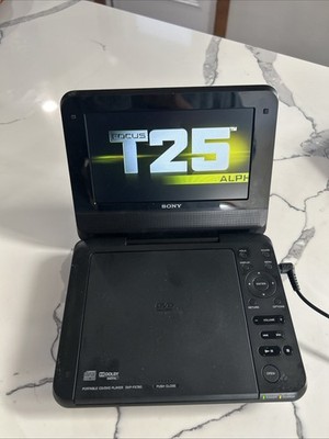 Sony DVP-FX780 Portable 7'' DVD CD Player Widescreen LCD Built-in Speaker, Tested