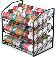 Porta-Lattine a 3 Livelli, Organizer per Dispensa, Porta Lattine per Piano Di La