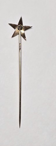 Antique Victorian Starburst Stickpin In Solid 10K Gold & Seed Pearls 2.5" In Box - Picture 7 of 8