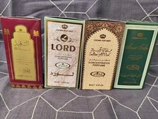4 Al Rehab Lot  Lord Sultan Al oud Saat Safa Al Sharquah New Perfume Oil 6 ml