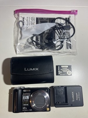 Panasonic LUMIX DMC-ZS3 Black Digital Camera Charger, Battery, SD