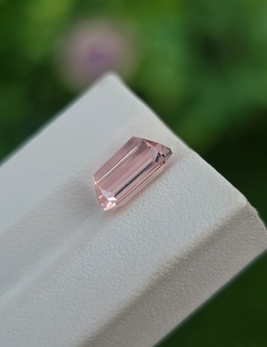 3,06 ct natürlicher rosa Imperial Topas Smaragdschliff | unbehandelt | Katlang, Pakistan - Bild 4 von 5