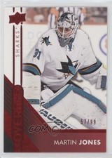 2016-17 Upper Deck Overtime Red Foil 57/99 Martin Jones #66 av1