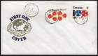 Can 541 & 542 - 1971 15c Radio Canada International & 6c Census -Combination FDC