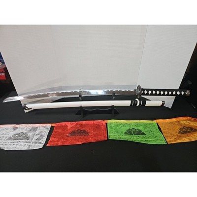 40'' White Dragon Samurai Bushido Katana Japanese Sword Carbon Steel Blade