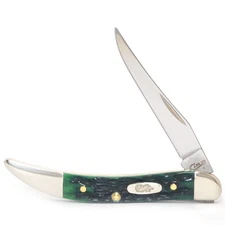 CASE XX KNIVES SMALL TEXAS TOOTHPICK GREEN KENTUCKY BLUEGRASS BONE 610096 SS (22