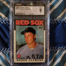 1986 Topps TIFFANY Roger Clemens CGC 9 MINT #661 Boston Red Sox Yankees CSG