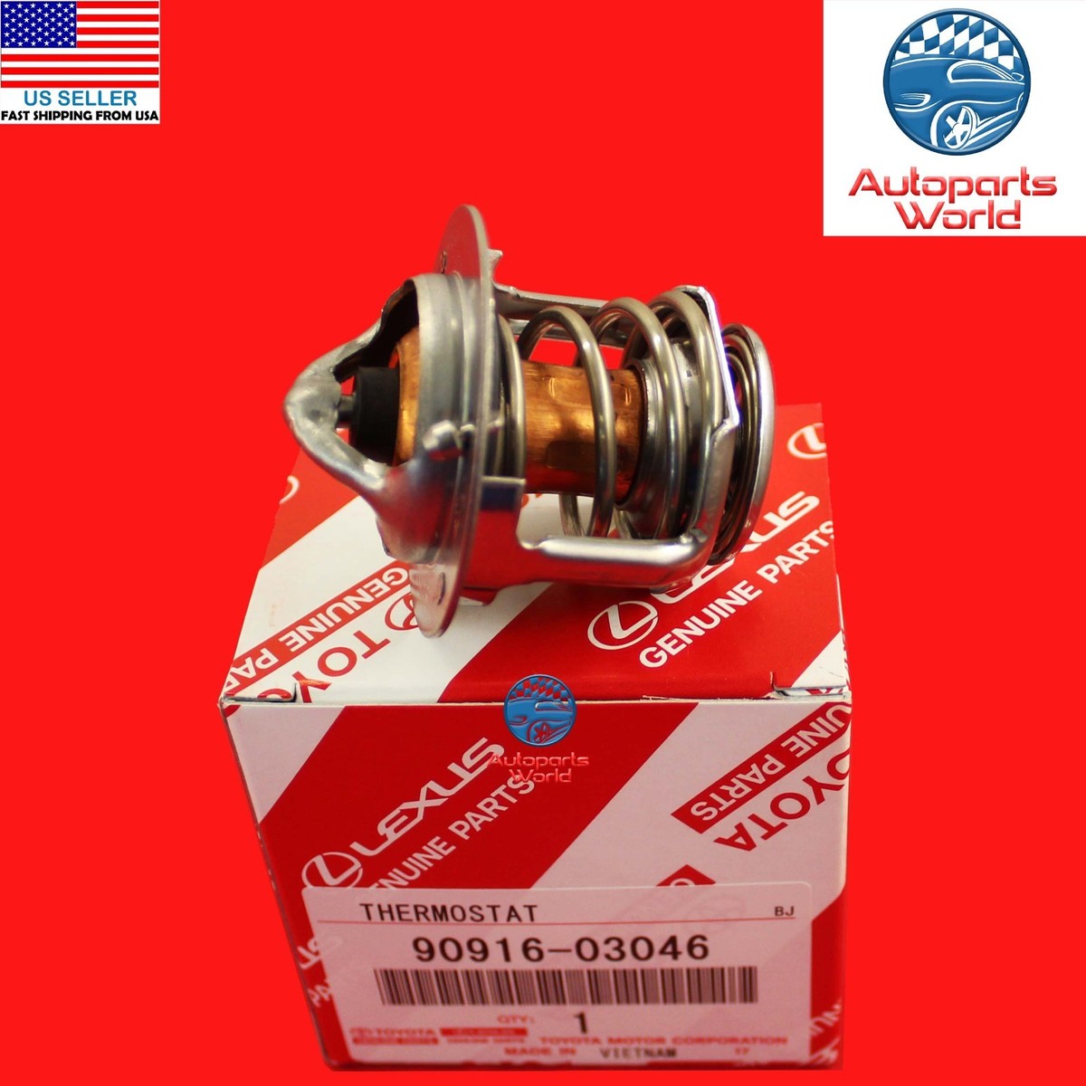 GENUINE TOYOTA COROLLA MR2 CELICA TERCEL ENGINE COOLANT THERMOSTAT