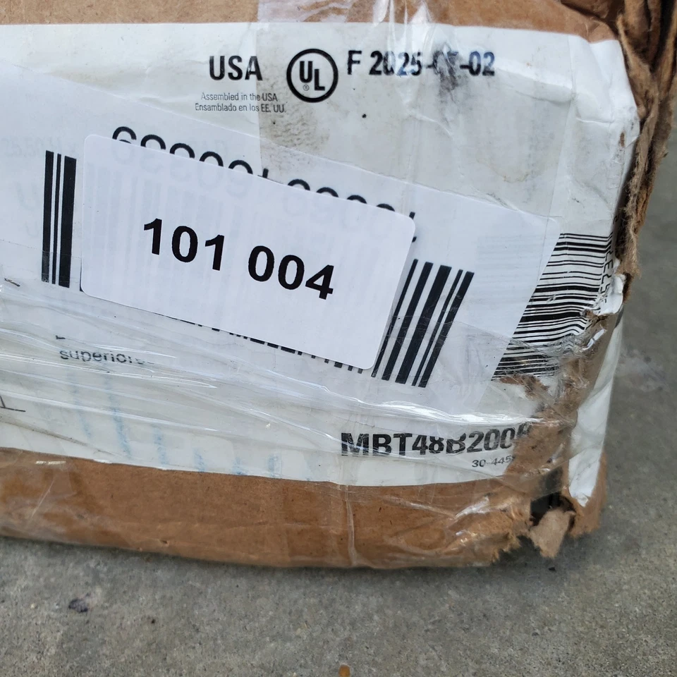 Eaton Type BR 200-Amp 4-Spaces 8-Circuit Outdoor Main Breaker Meter Combo Load - Image 3 of 4