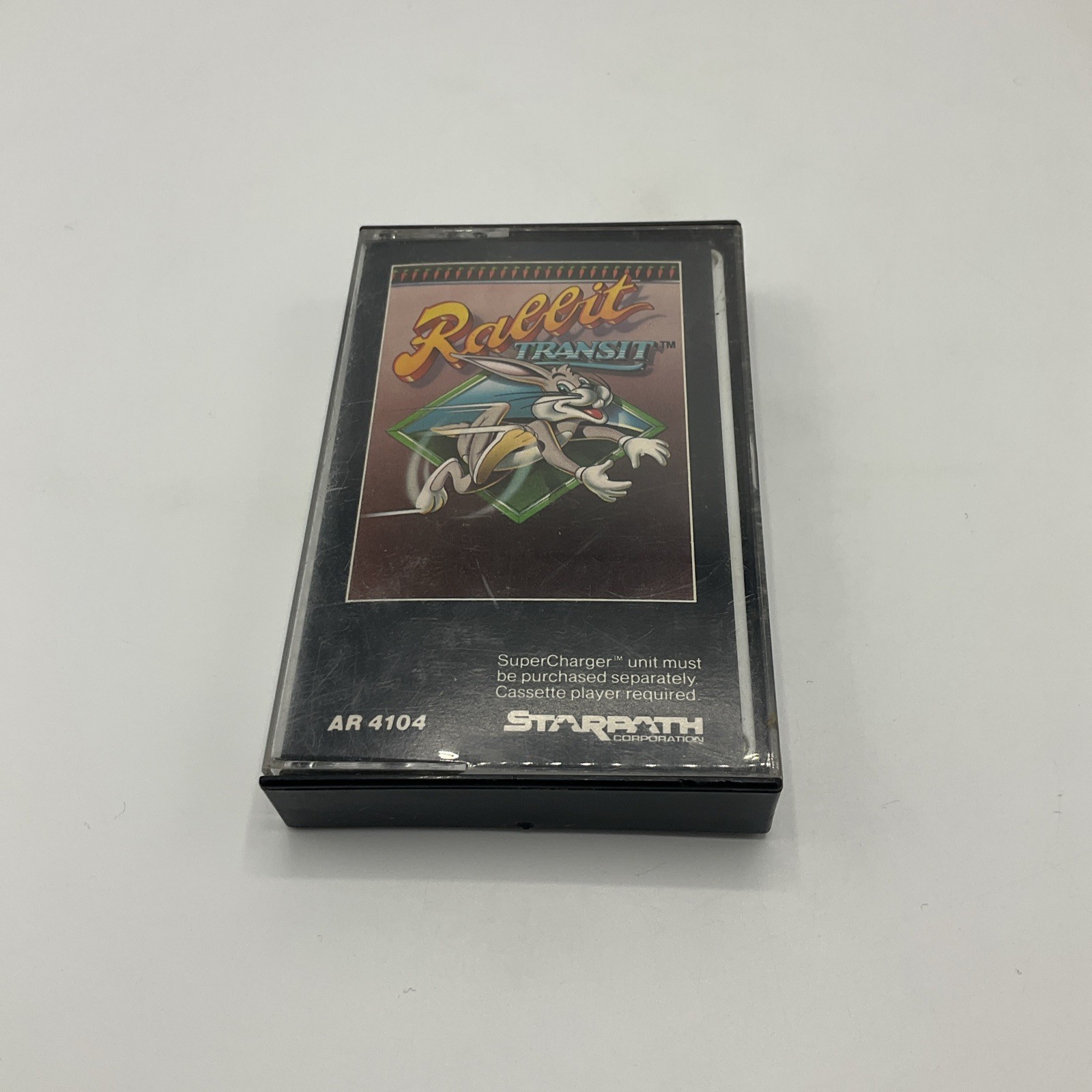 Rabbit Transit (Atari 2600, 1983) Starpath Supercharger Cassette Video Game