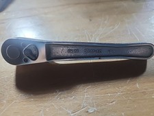 GOOD VINTAGE SNAP-ON FV 71-3/8 DRIVE SHORT RATCHET-U.S.A.-WORKING-MECHANICS-NR
