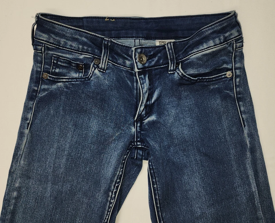 Pantalones de mezclilla elásticos de cintura súper ajustados para mujer H&M & Denim 24/30 CN 160/62A Foto 3 de 4
