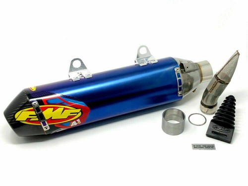 Blue Anodized Factory 4.1 Slip On Exhaust FMF 045648 - Picture 1 of 2