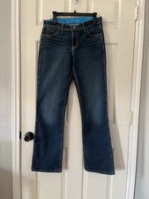 Wrangler Q Baby Women's Blue Bootcut Jeans, Size 9/10x32, Mid-Rise