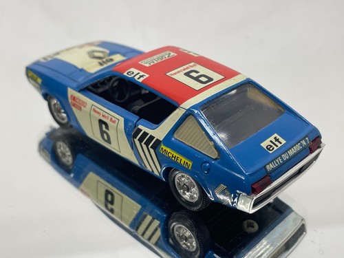 SOLIDO 196 RENAULT 17 TS RALLYE MAROC 1972 #6 -BLUE 1:43- GOOD - 555 - Picture 3 of 6