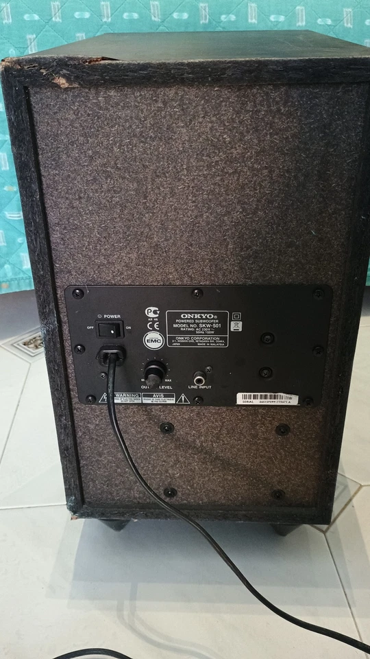 Subwoofer ONKYO SKW-501 (105W) (Sub Attivo) - Immagine 2 di 4