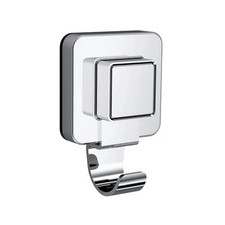 Image of Showerdrape Pushloc Stainless Steel Suction Wall Mounted Robe Hook
