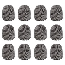 12Pcs Stylus Pen Tips 5mm Conductive Mesh Fiber Touch Screen Pens Tip, Gray