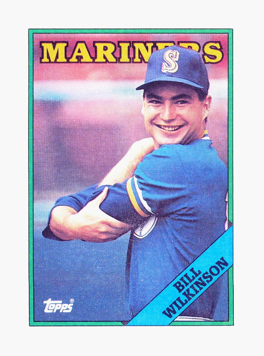 1988 Topps #376 Bill Wilkinson Seattle Mariners