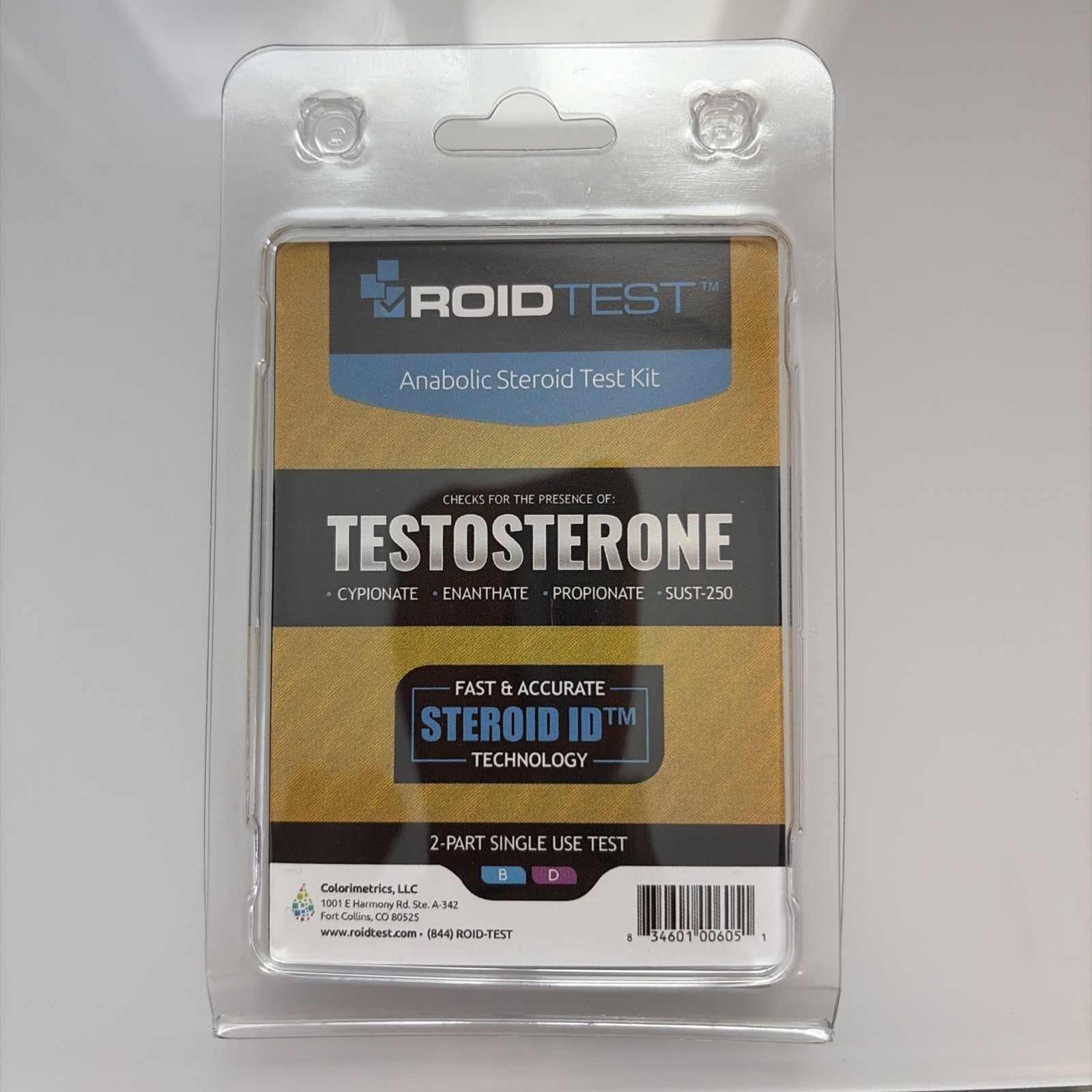 Roidtest Testosterone Testing Kit Unopened