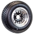 eCustomrim 205/65-10 Golf Cart ATV Offroad Trailer Tire 10X7 Gloss Black Wheel