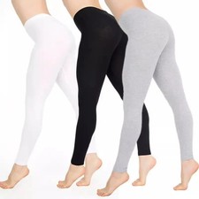 Women's High-Stretch Ankle Leggings Soft Elastane Casual Everyday Fit