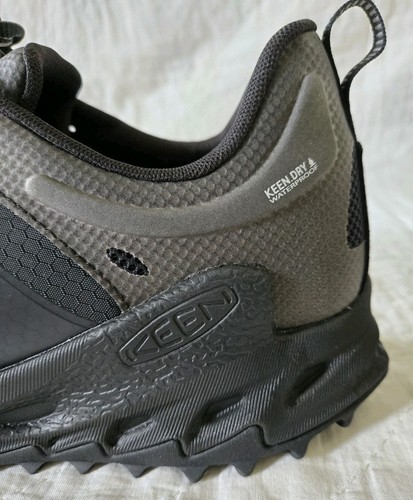 KEEN Zionic Bajo Impermeable Senderismo Todo Terreno Zapatos Tenis Negro Gris 11.5 NUEVO - Imagen 6 de 8