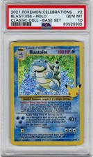 2021 Pokemon Celebrations Classic Coll Base Set Blastoise Holo PSA GEM MT 10