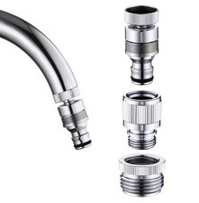 Sink Faucet Quick Connector Faucet to Garden Hose Adapter Dishwasher Washer S...