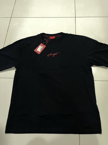 Hugo Boss T-Shirt Farbe Schwarz Größe 2XL für Herren KOSTENLOSER VERSAND!