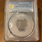 1944-D/D 1C PCGS XF40 RPM FS-507 Lincoln Cent