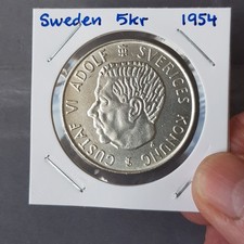 Sweden 5 Kronor 1954, Silver