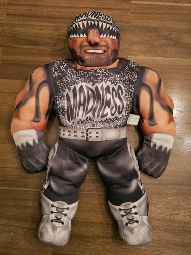 Vintage 1998 Macho Man Randy Savage Bashin Brawlers NWO WCW Plush - Non Talking