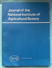 Journal of the National Institute of Agricultural Botany NIAB V XVI No. 1 1982