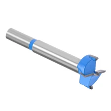 21mm Dark Blue Forstner Drill Bit, Carbide, Round Shank, Wood, Hinge, Auger
