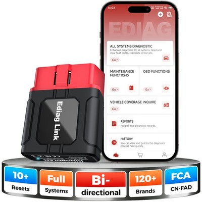 KINGBOLEN EDIAG LINK Profi OBD2 Diagnosegerät Auto Scanner für iPhone & Andriod
