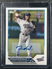 Sprinkle, Jordan - 2023 Topps Pro Debut - Autograph