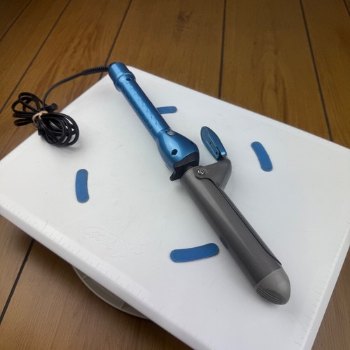 BaBylissPRO Nano Titanium 1.25 Inch Spring Curling Iron Blue BABNT125SN