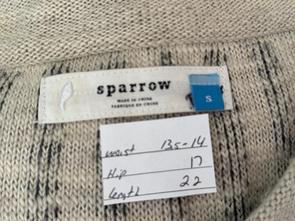 Anthropologie воробей шерсти льна Vermatt свитер юбка размер маленький тихий роскошь - Изображение 2 из 4