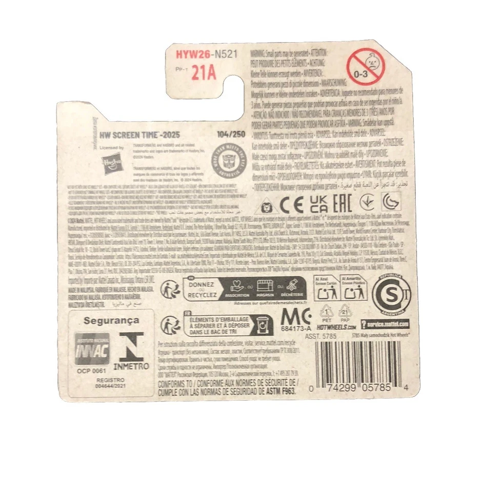 🚛🚚HOT WHEELS OPTIMUS PRIME TRANSFORMERS scala 1:64 NEW mattel 3+ 🚚🚛 - Immagine 4 di 4