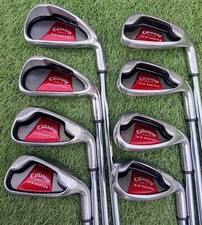 Callaway Big Bertha 2008 Hybrid Irons 4-SW Uniflex Steel Shafts Mixed Grips 