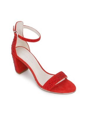 KENNETH COLE Womens Persimmon Red Non Marking Lex Leather Sandals 8.5 M