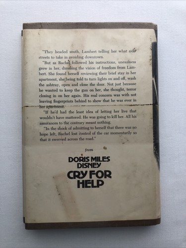Cry for Help By Doris Miles Disney 1st Edition Vintage 1970s Mystery Suspense - Picture 2 of 7