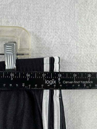 Pantalones Cortos de Fútbol Adidas Negro Satinado Sedoso Brillante Para Hombres XL Antiguo Logo Raro - Imagen 9 de 16