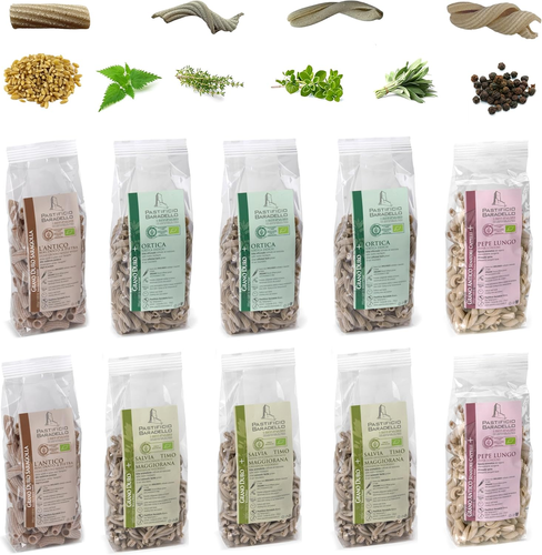 Bio - (10 Pz. - 2500 G) - 2 Tortiglioni Saragolla, 3 Torcette Ortica, 2 Treccion - Foto 6 di 12