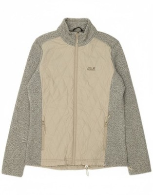 JACK WOLFSKIN Womens Tracksuit Top Jacket UK 14/16 Large Grey Colourblock AF03