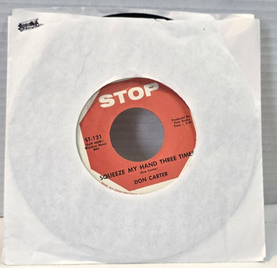 Rockabilly Bop 45 DON CARTER The Finding Kind/Squeeze My Hand Three Times STOP