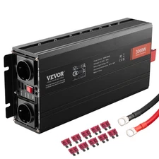 VEVOR Modified Sine Wave Power Inverter 3000W DC12V to AC120V LCD Display CE FCC