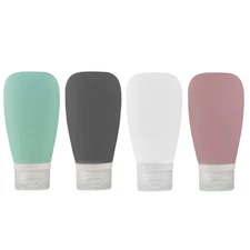 4 Pcs Refillable Travel Shampoo and Conditioner Bottles Toiletry