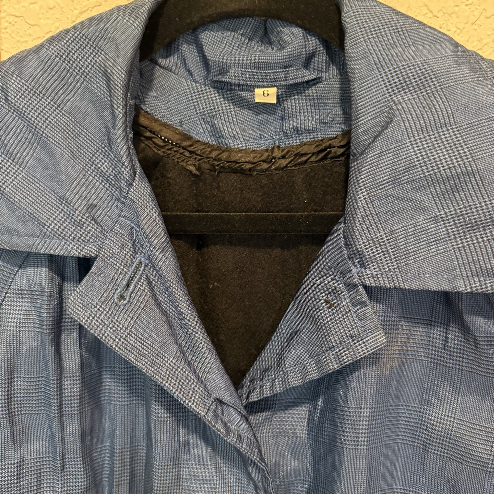 Vintage 70s RARE Jean Varon Lined Designer Trench Coat Size Womens 6 image 6